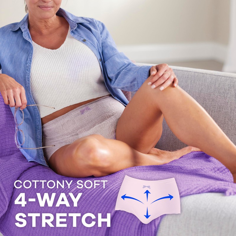 Always Discreet Adult Incontinence & Postpartum Underwear for Women, Maximum,