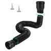 Bocguy Rain Gutter Downpipe, 1 Piece Gutter Flexible Downpipe Extension,