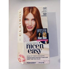 Clairol Nice 'N Easy New & Improved Color Care Formula, 6R Light Auburn
