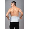 LOREY-LU10077 Breathable Back Support Elastic Mesh Size L Colour Silver