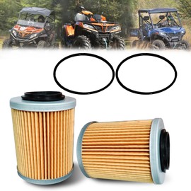 QYMOTO CFMOTO Oil Filter with O Ring Compatible with CFMOTO Cforce Zforce Uforce 400 500 600 800 900 950 1000 1000 XL UTV ATV Accessories OEM 0800-011300(2 Pack)