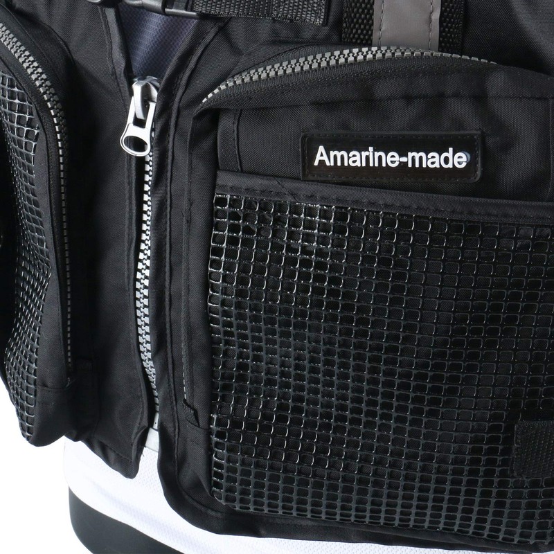 Amarine-made Floating Vest Light Float Game Vest Red Free (Black)