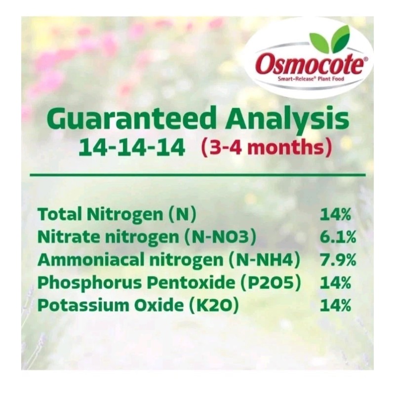 Osmocote 🪴Osmocote 14-14-14 3-4 Month feed Professional fertilizer 5 lb