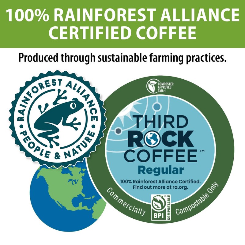 Third Rock Dark Roast Compostable Coffee Pods – 80 Count