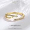 Gold Ring Thumb Rings for Women 925 Sterling Silver Plated