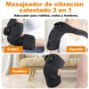3 en 1Masajeador de Rodilla Calentado, soporte de rodilla para