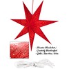 BRUBAKER 60 cm Paper Christmas Star for Hanging - Window