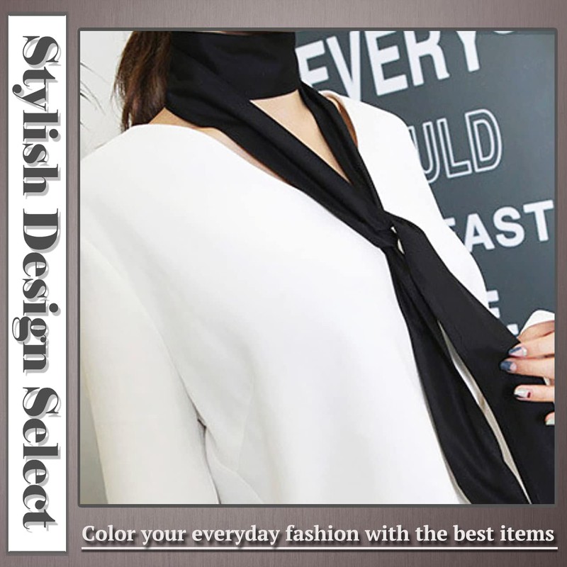 ONE LIMITATION NK002 Men's Stole Scarf, Ribbon Tie, Solid, Thin