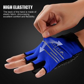 FITFIV Cycling Gloves Bike Gloves for Men/Women Half Finger Biking Gloves Exercise Workout Gloves Suitable for Outdoor Sports, Gym, Weight Lifting, Rowing and Motorcycle