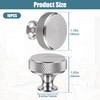 WUISOLQP 10 Pack Silver Cabinet Knobs Drawer Cupboard Kitchen Knobs