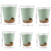 YNNICO Indoor Self Watering Planters with Drainage Holes and Saucers,