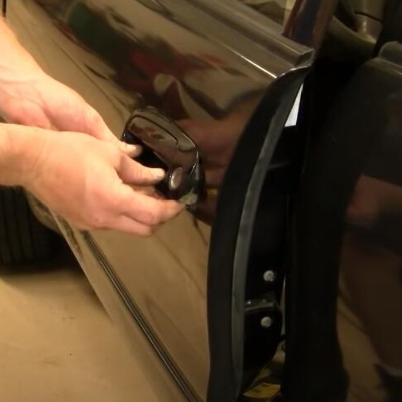 2PCS/Set Car Outer Door Handle Compatible for 1998-2002 Corolla Black