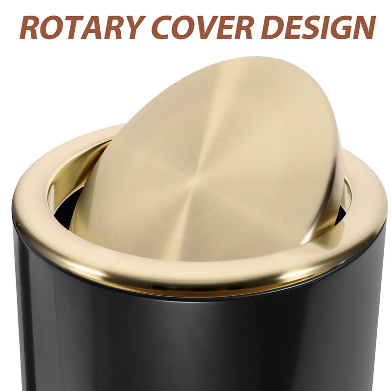 Trash Can Lid 304 Noble Gold Embedded Trash Bin Flap