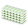Ice Cube Tray with Lid, 4 Pack Durable Stackable Ice