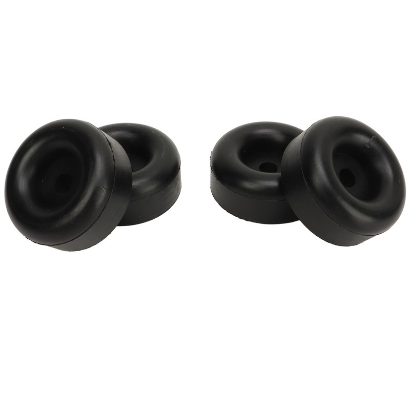 4PCS 2.5inch Trailer Ramp Door Rubber Bumper Round with Hole