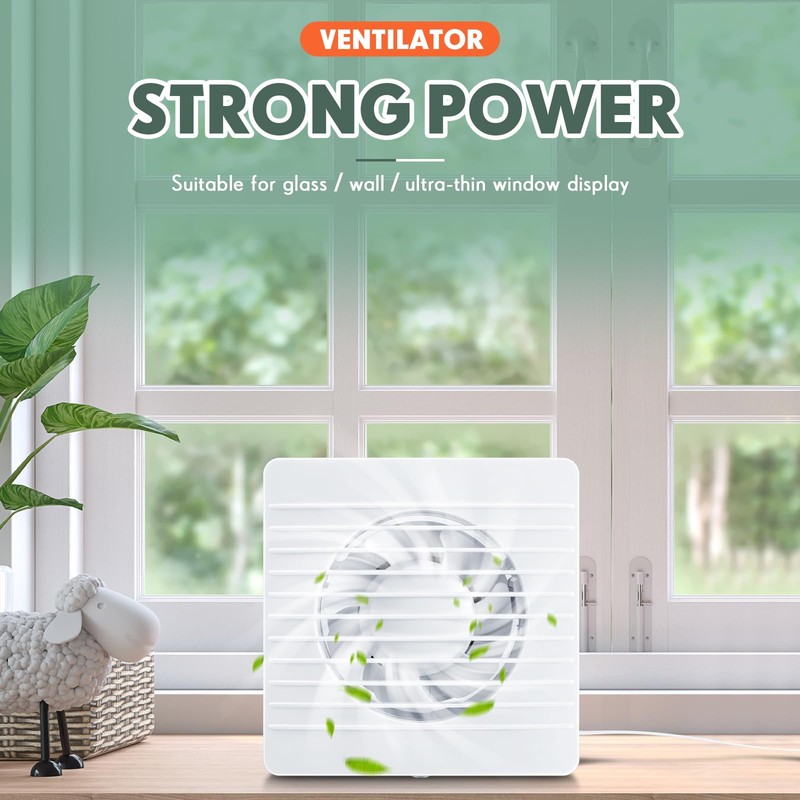 Qunclay 2 Pcs 4 Inch Small Window Fan 110v Kitchen