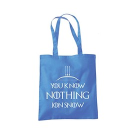 You Know Nothing Jon Snow Tote Bag - cornflower blue One Size