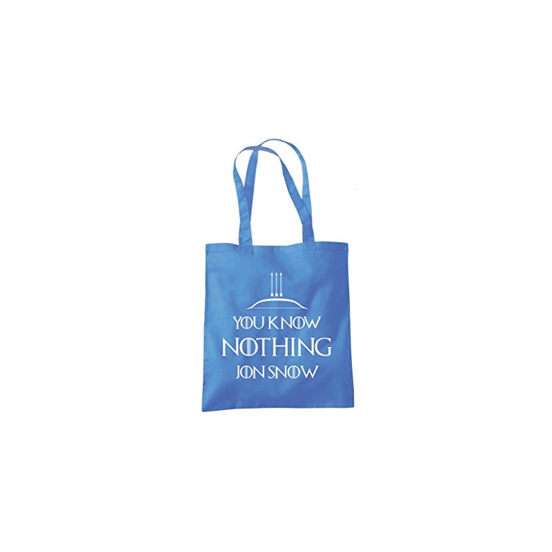 You Know Nothing Jon Snow Tote Bag - cornflower blue