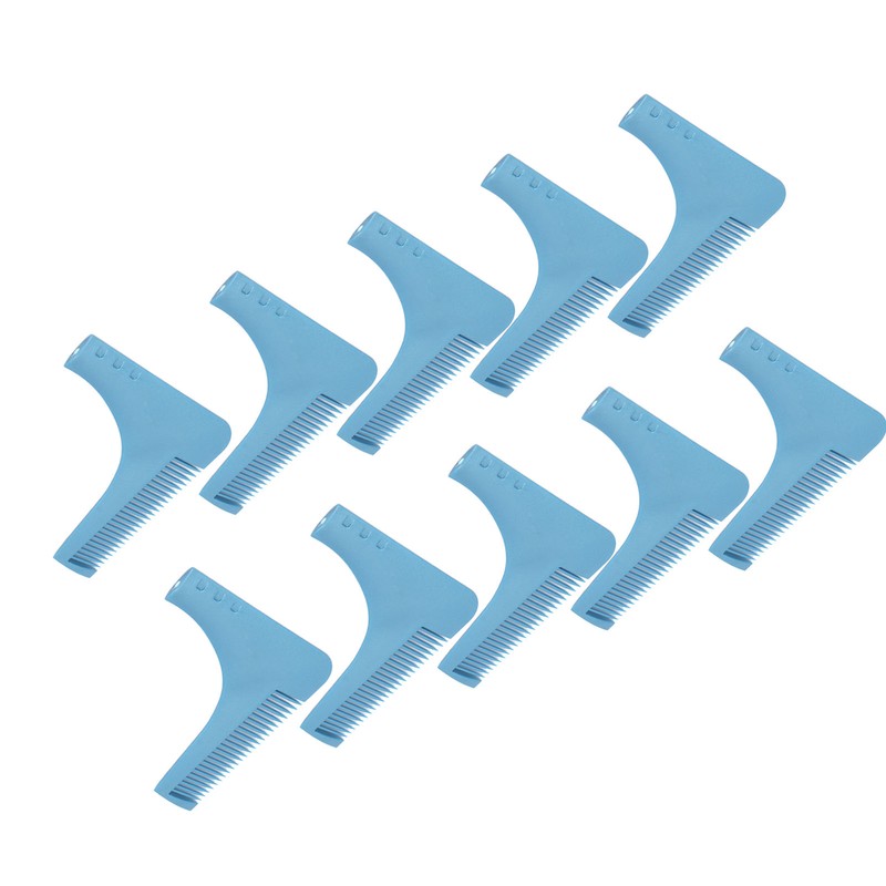 10PCS Beard Shaper Template L Shape Prevent Static Beard Shaping