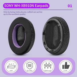 JHK Ear Pads Cushions Replacement WH-XB910N, Ice Sensation Ear Pads Cushions with High-Density Noise Isolation Foam, Elevate Comfort, Thickness & Sound Isolation (Cool)
