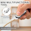 JRILUO Multi Mini Pocket Box Opener, Small Pocket Multi Tool,