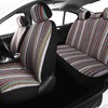 VarCozy Baja SaddleBlanketSeatCoversFullSet, Front SeatCovers and Split RearBenchSeatCoversforSedan, SUV,Truck,Universal Stripe