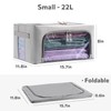 3Pack Frame Storage Box - Clothes Storage Bin Bags Oxford