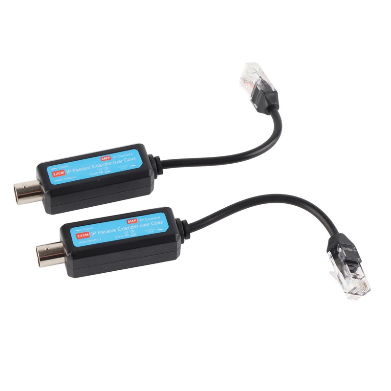 1Pair 10/100Mbps 1CH Passive IP Network Coaxial Transmitter Receiver Extender