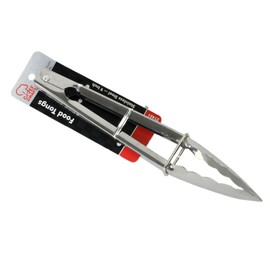 Chef Craft Clam Shell Tongs, 9-Inch, Stainless Steel