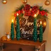 Zevanor Green Tree Flameless Real Wax Taper Candles with Remote