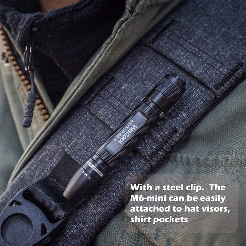 Weltool M6-Mini LED Cap Flashlight Ultra-Compact, 3000K Warm White EDC