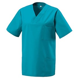 EXNER Unisex Slip-On Nurses Tunic, Surgical Tunic, Trouser Tunic, Available in 16 Colours, turquoise, xxl