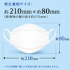 Ribbed Fluffy Mouth 3D Mask, White, 50 Pieces