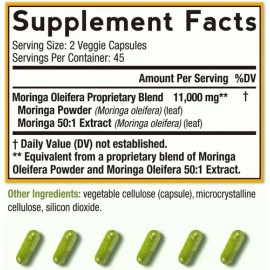 Doctors Recipes Moringa 11,000 Mg 90 Caps Veganas Sin Sabor                                                                                           