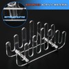 Clear Acrylic Coaster Holder, 6 Grids Anti Slip Coaster Organizer