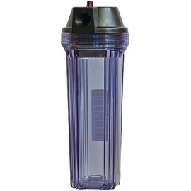Whole House Filter Housing (Clear) with 3/4" Port for 10"x2.5" filter cartridge