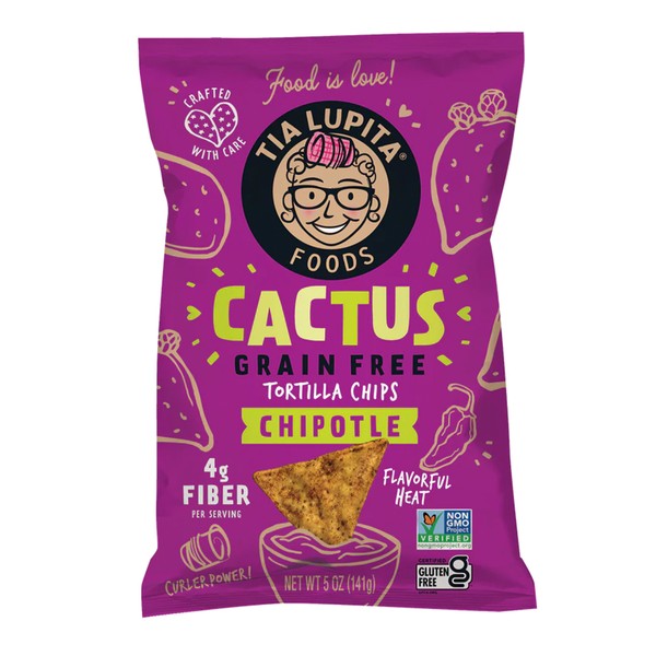 Tia Lupita Foods Cactus Tortilla Chips Grain Free Chipotle 141g