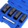 WiMas 5-piece nut remover set, nut extractor, screw extractor, left