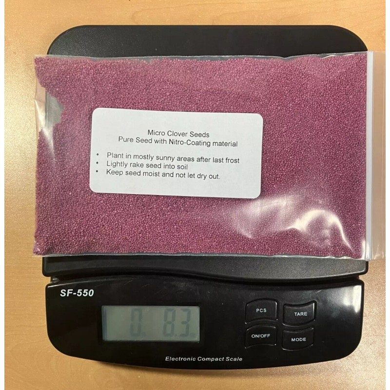 Link Micro clover seeds - 1/2 pound - covers up