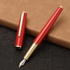 Jinhao 95 - Pluma estilográfica de metal, punta fina, rojo