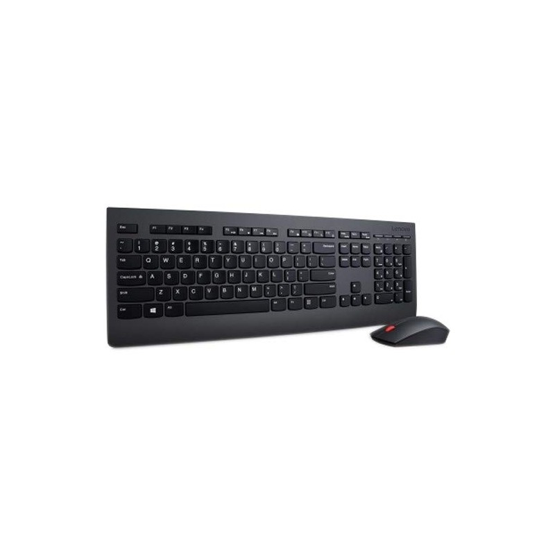 Lenovo Professional Wireless Keyboard and Mouse Combo Kit, Black