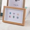 marysgift 6x4 Photo Frames Wood Pattern Picture Frame with Glass