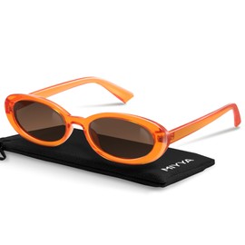 miyya Trendy Polarized Sunglasses Women, Oval Sunglasses for Women Men, Retro Sun Glasses for Women 2024, UV Protection