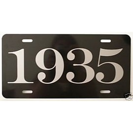 1935 35 Year Metal License Plate TAG 6 X 12 FITS Ford Chevy Dodge Chrysler Buick Plymouth OLDS Mercury Hudson Packard HOT Rod Muscle CAR Classic Museum Collection Novelty Gift Sign Garage Man CAVE