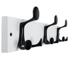 WEBI Coat Rack Wall Mount,17” Solid Wood Coat Hooks Wall