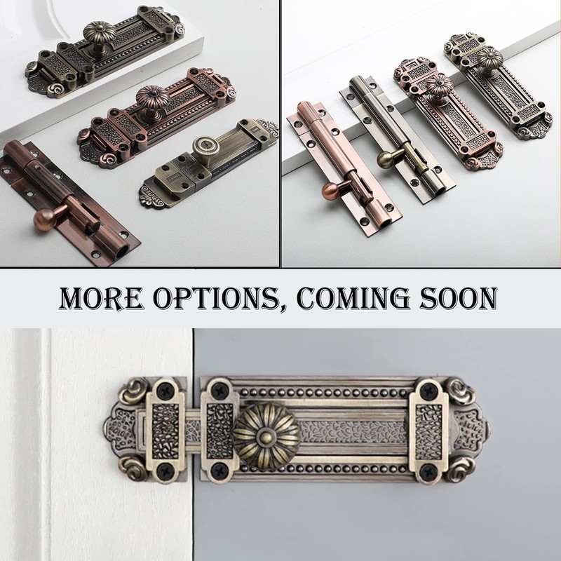 KAFENDA Vintage Gate Latch Zinc Alloy Slide Lock Heavy Duty