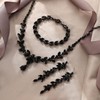 EVER FAITH Mujer Set de Joyería Cristal Austriaco Bola de