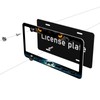 Wolf License Plate Frame Wolf Pack Moon Ferocious Animal License