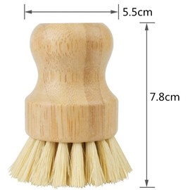 KOMUNJ Wooden Washing Up Brush, Kitchen Brush, Washing Up Brush, Wooden Washing Brush (2O)