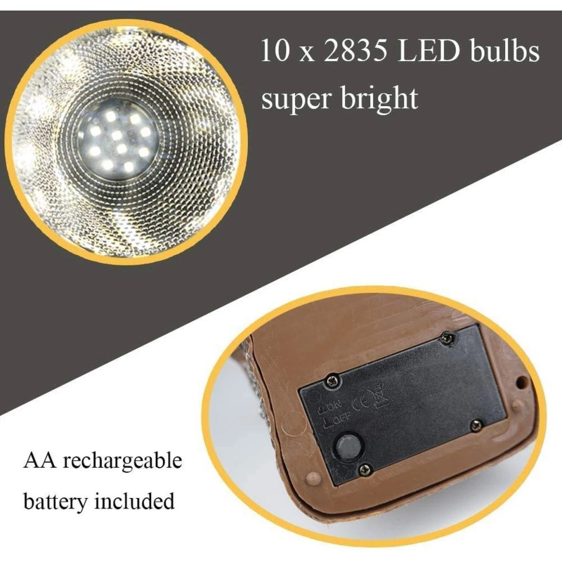 SunKite Solar Powered Rock Light, 4 Pack 10 LED Waterproof